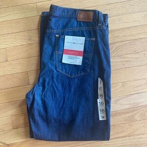 VINTAGE Y2K TOMMY HILFIGER JEANS SIZE 16A DARK WASH STRAIGHT LEG BOYFRIEND NWT